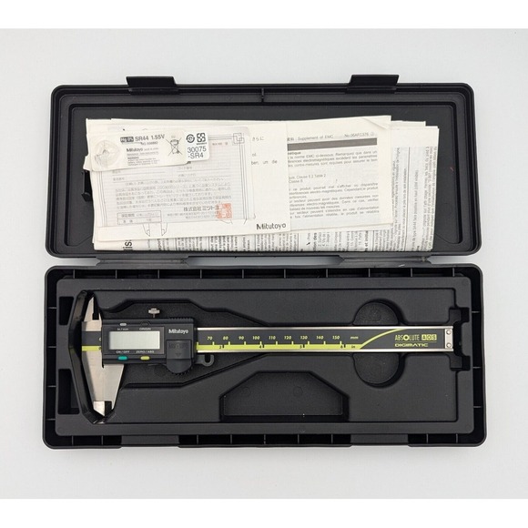 Mitutoyo 500-196-30 Absolute Digimatic Caliper, 0-6"/150mm Range - Precision ... - Picture 4 of 6